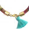 Gemshine - Damen - Armband - 925 Silber Vergoldet - AZTEC - Rubin - Chalcedon - Rot - Meeresgrün – Bild 4