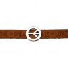 Gemshine - Damen - Armband - Frieden - Peace - WISHES - Braun - Magnetverschluss – Bild 3