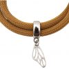 Gemshine - Damen - Armband - Wickelarmband - 925 Silber - Schmetterling - Braun – Bild 3