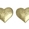 Gemshine - Damen - Herz - Ohrringe - 925 Silber - Vergoldet - Ohrstecker - 1,3 cm