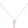 GEMSHINE Damenhalskette aus 925 Silber mit YOGA Lotusblume und Rosenquarz. Edelstein hervorragender Qualität und Farbe. Made in Madrid / Spanien. Im eleganten Schmucketui mit Geschenkverpackung. – Bild 3