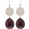 GEMSHINE Damenohrringe mit Mandalas und Amethyst Edelsteinen hervorragender Qualität. Ohrhänger. Made in Madrid / Spanien. Im eleganten Geschenketui geliefert. – Bild 5