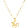 GEMSHINE Halskette mit Einhorn. Anhänger aus 925 Silber an einer 45cm Halskette. Made in Spanien. Im eleganten Geschenketui geliefert., Metall Farbe:Silber vergoldet – Bild 5