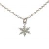 Gemshine - Damen - Halskette - Anhänger - SCHNEEFLOCKE - 925 Silber - 1 cm