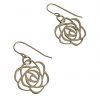 Gemshine - Damen - Ohrringe - 925 Silber - Blume - Rose - Art Deco - 2 cm – Bild 4