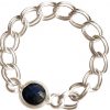 Gemshine - Damen - Ring - 925 Silber - Saphir - Blau - Beweglich - Geschmeidig