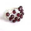 Gemshine - Damen - Ring - 925 Silber - Granat - Dunkelrot, Ringgröße:58 (18.5) – Bild 3