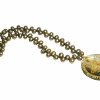 Gemshine - Damen - Halskette - Anhänger - Medaillon - Perlen - Perlmutt - Vergoldet - Bronze - Grau - 5 cm – Bild 4