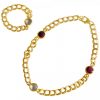 Gemshine - Damen - Armband - Vergoldet - Rubin - Rosenquarz - Rot - Rosa - Kette - Geschmeidig – Bild 3