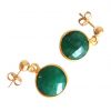 Gemshine - Damen - Ohrringe - 925 Silber - Vergoldet - Smaragd - Grün - CANDY - 2 cm – Bild 5