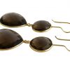 Gemshine - Damen - Ohrringe - 925 Silber - Vergoldet - Rauchquarz - Braun - CANDY - Tropfen - 6 cm – Bild 3
