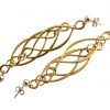 Gemshine - Damen - Ohrringe - 925 Silber - Vergoldet - INFINITY - 7,5 cm – Bild 4