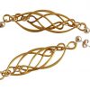 Gemshine - Damen - Ohrringe - 925 Silber - Vergoldet - INFINITY - 7,5 cm – Bild 5