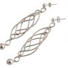 Gemshine - Damen - Ohrringe - 925 Silber - INFINITY - 7,5 cm