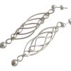 Gemshine - Damen - Ohrringe - 925 Silber - INFINITY - 7,5 cm – Bild 4