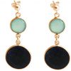 GEMSHINE Ohrringe mit Saphiren und Chalcedonen. Ohrhänger aus 925 Silber, gelb oder rose. Made in München / Deutschland. Im edlen Schmucketui. Auch als SET mit Halskette.