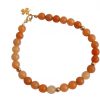 Gemshine - Damen - Armband - Aventurin - Orange - Vergoldet - 6 mm – Bild 3