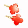Gemshine - Damen - Ohrringe - 925 Silber Vergoldet - Karneol - Rot - GEM - 2,5 cm – Bild 3