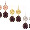 GEMSHINE Damenohrringe mit Mandalas und Amethyst Edelsteinen hervorragender Qualität. Ohrhänger. Made in Madrid / Spanien. Im eleganten Geschenketui geliefert.