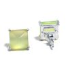 Gemshine - Damen - Ohrringe - 925 Silber - Chalcedon - Meeresgrün  - 10mm – Bild 3