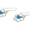 GEMSHINE Damenohrringe aus 925 Silber mit YOGA Lotusblumen und Topas Quarzen. Edelsteine hervorragender Qualität und Farbe. Made in Madrid / Spanien. Im eleganten Schmucketui und Geschenkverpackung – Bild 4