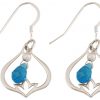 GEMSHINE Damenohrringe aus 925 Silber mit YOGA Lotusblumen und Topas Quarzen. Edelsteine hervorragender Qualität und Farbe. Made in Madrid / Spanien. Im eleganten Schmucketui und Geschenkverpackung – Bild 3