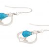 GEMSHINE Damenohrringe aus 925 Silber mit YOGA Lotusblumen und Topas Quarzen. Edelsteine hervorragender Qualität und Farbe. Made in Madrid / Spanien. Im eleganten Schmucketui und Geschenkverpackung – Bild 4