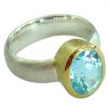 Gemshine - Damen - Ring - Silber 925 - Vergoldet - Topas - Blau, Ringgröße:59 (18.8) – Bild 5