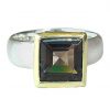 Gemshine - Damen - Ring - Silber 925 - Vergoldet - Rauchquarz - Braun, Ringgröße:56 (17.8)