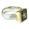Gemshine - Damen - Ring - Silber 925 - Vergoldet - Rauchquarz - Braun, Ringgröße:56 (17.8) – Bild 3