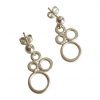 Gemshine - Damen - Ohrringe - 925 Silber - BUBBLES - 2 cm