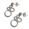 Gemshine - Damen - Ohrringe - 925 Silber - BUBBLES - 2 cm – Bild 5