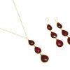 Gemshine - Damen - Ohrringe - 925 Silber - Vergoldet - Rubin - Rot - CANDY - Tropfen - 9 cm – Bild 5