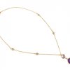 Gemshine - Damen - Halskette - Anhänger - 925 Silber - Vergoldet - Rosenquarz - Amethyst - Rosa - Lila - 45 cm – Bild 4