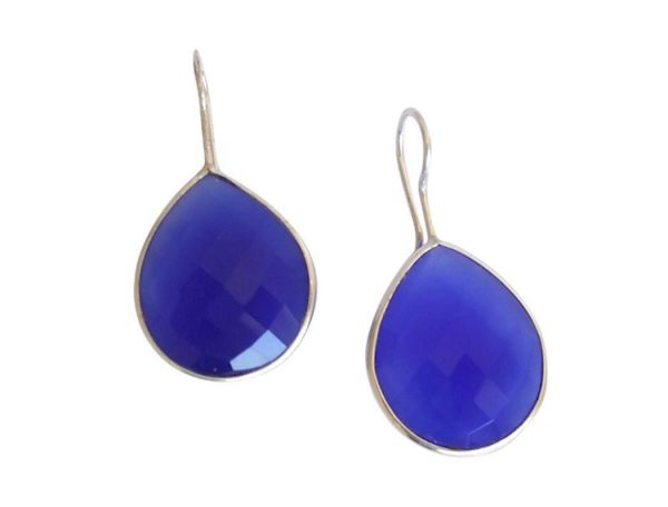 Gemshine - Damen - Ohrringe - 925 Silber - Onyx - Blau - CANDY - Tropfen - 3,5 cm – Bild 5