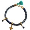 Gemshine - Damen - Armband - 925 Silber Vergoldet - AZTEC - BEE - Biene  - Saphir - Blau – Bild 4