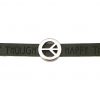 Gemshine - Damen - Armband - Frieden - Peace - WISHES - Grau - Anthrazit - Magnetverschluss – Bild 5