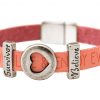 Gemshine - Damen - Armband - Herz - Liebe - WISHES - Rosa - Pink - Magnetverschluss - Survivor - Believe – Bild 4