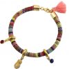 Gemshine - Damen - Armband - Vergoldet - AZTEC - Uhu -  Eule - Rubin - Rot - Saphir - Blau – Bild 4