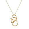 Gemshine - Damen - Halskette - Anhänger - 925 Silber - Vergoldet - LEAVES - Lotus Blätter - YOGA – Bild 3