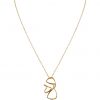 Gemshine - Damen - Halskette - Anhänger - 925 Silber - Vergoldet - LEAVES - Lotus Blätter - YOGA – Bild 5