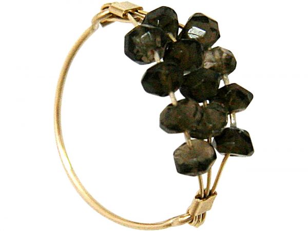 Gemshine - Damen - Ring - Vergoldet - Rauchquarz - Braun, Ringgröße:56 (17.8) – Bild 4