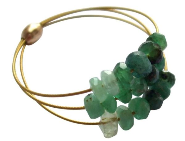 Gemshine - Damen - Ring - Vergoldet - Smaragd - Grün, Ringgröße:61 (19.4) – Bild 5
