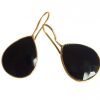 Gemshine - Damen - Ohrringe - 925 Silber - Vergoldet - Onyx - Schwarz - CANDY - Tropfen - 3,5 cm – Bild 3