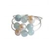 Gemshine - Damen - Ring - 925 Silber - Aquamarin - Perlen - Blau - Weiß, Ringgröße:54 (17.2) – Bild 4