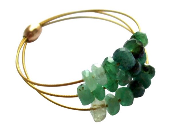 Gemshine - Damen - Ring - Vergoldet - Smaragd - Grün, Ringgröße:62 (19.7) – Bild 4