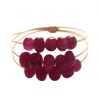 Gemshine - Damen - Ring - Vergoldet - Rubin - Rot, Ringgröße:58 (18.5) – Bild 3