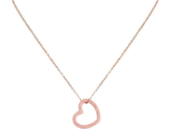 Gemshine  - Damen - Herz - Halskette - Anhänger - 925 Silber - Rose Vergoldet - 2,5 cm – Bild 5