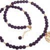 Gemshine - Damen - Halskette - Anhänger - Amethyst - 925 Silber - Vergoldet - Lebensbaum - Violett - 45 cm – Bild 4