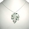 Gemshine - Damen - Halskette - Anhänger - 925 Silber - Blatt - Chrysanthem - Natur - 3,5 cm – Bild 5